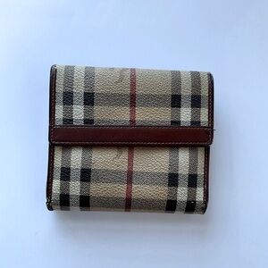 Burberry Check Nova Print Wallet